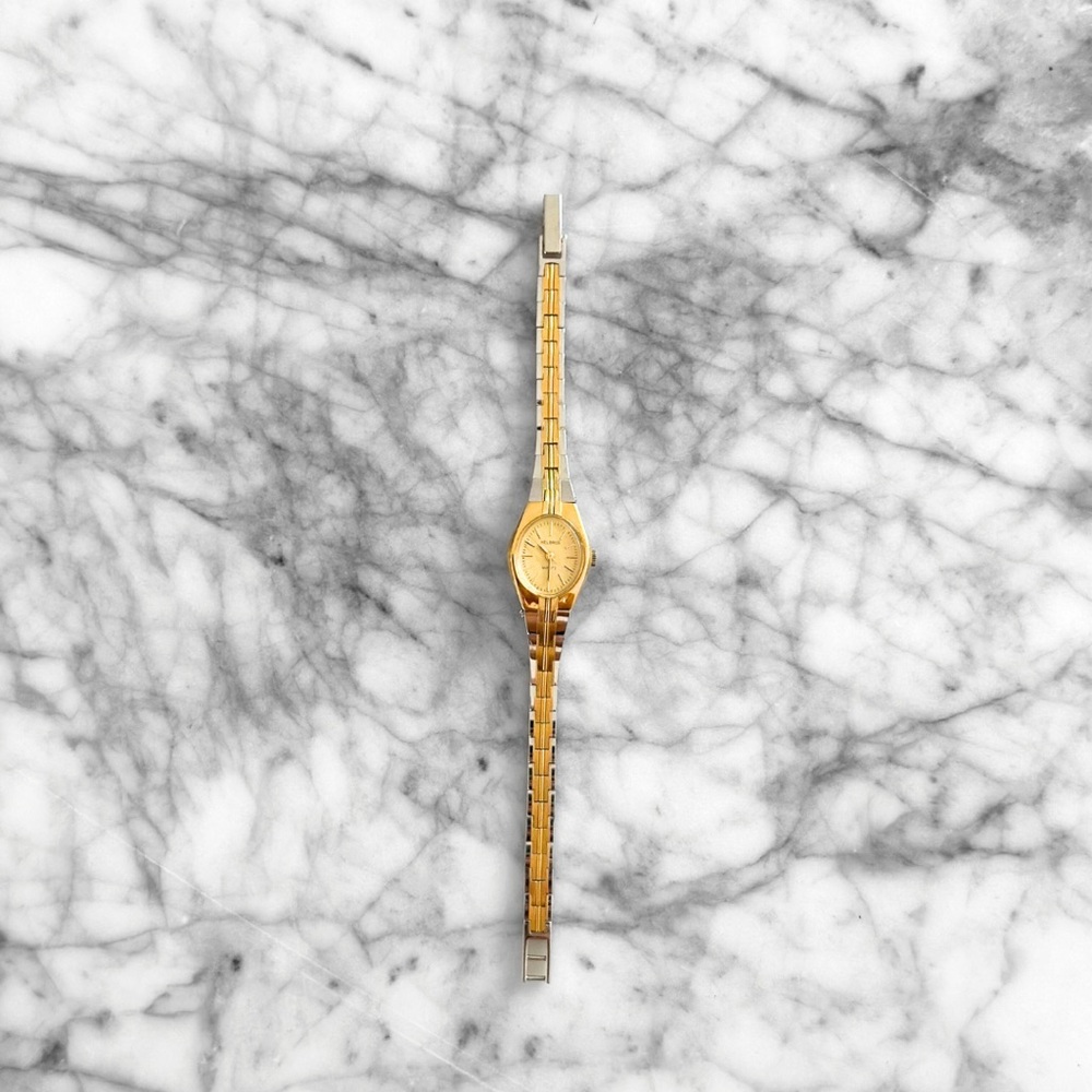 Vintage Gold and Silver Two-Tone Watch